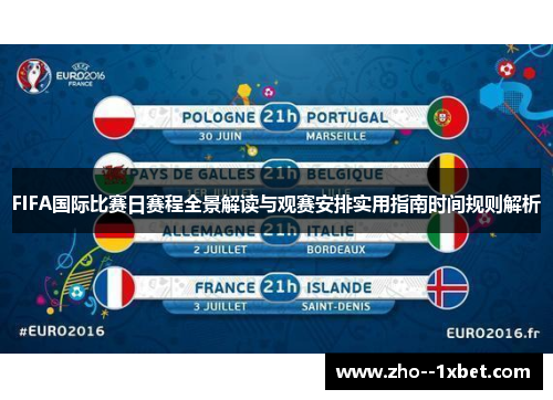 FIFA国际比赛日赛程全景解读与观赛安排实用指南时间规则解析